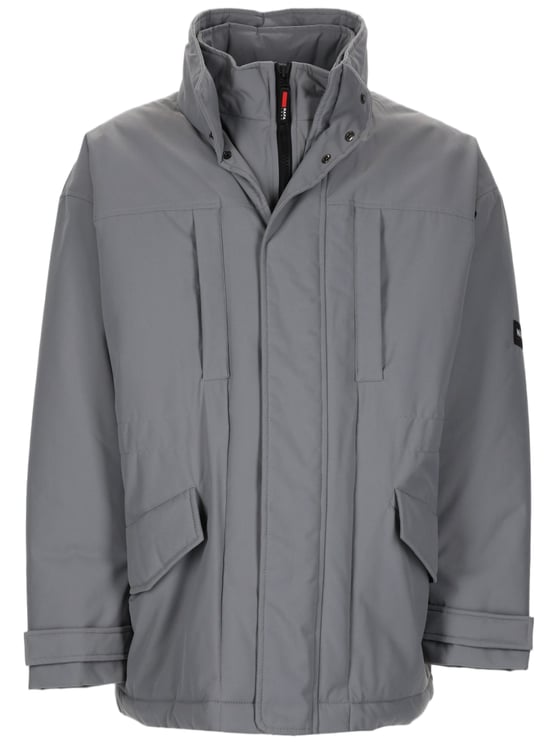 Napapijri Boxy-Fit Hooded Parka with Concealed Closure and Practical Pockets
