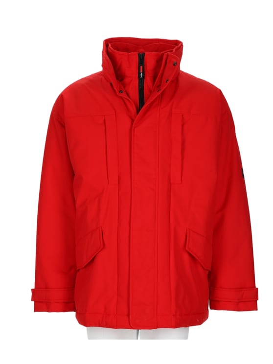 Napapijri Vibrant Hooded Parka with Boxy Silhouette