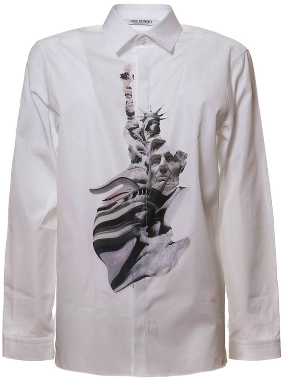 Neil Barrett Neil Barrett State Of Liberty Cotton Shirt