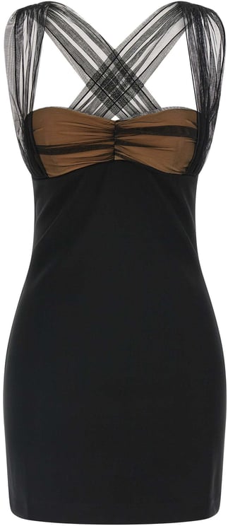 Nensi Dojaka Nensi Dojaka Black Viscose Short Dress