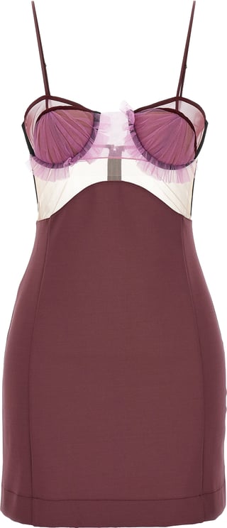 Nensi Dojaka Nensi Dojaka Purple Viscose Short Dress
