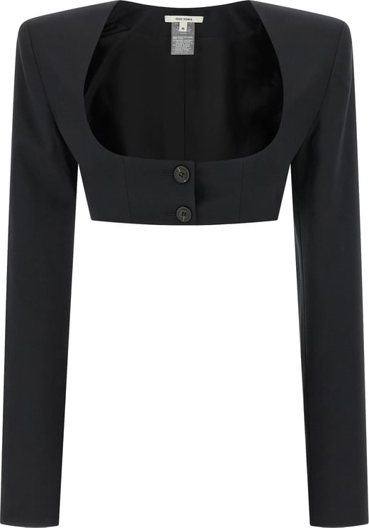Nensi Dojaka Nensi Dojaka Black Virgin Wool Blazer