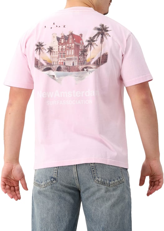 New Amsterdam Surf Association New Amsterdam T-Shirt Roze Tropical