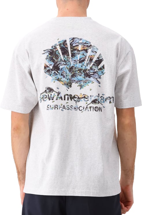 New Amsterdam Surf Association New Amsterdam T-Shirt Grijs Dophin Ash