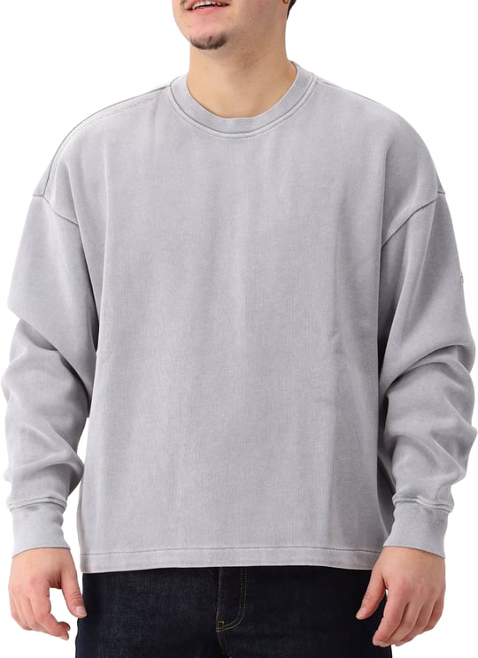 New Amsterdam Surf Association New Amsterdam Sweater Grijs Plate Sweat Washed