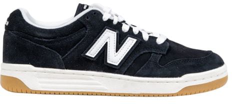 New Balance New Balance Black And White Leather Athletic Sneakers