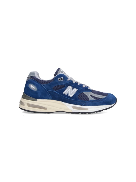 New Balance Blue Suede Mesh Low-Top Sneakers