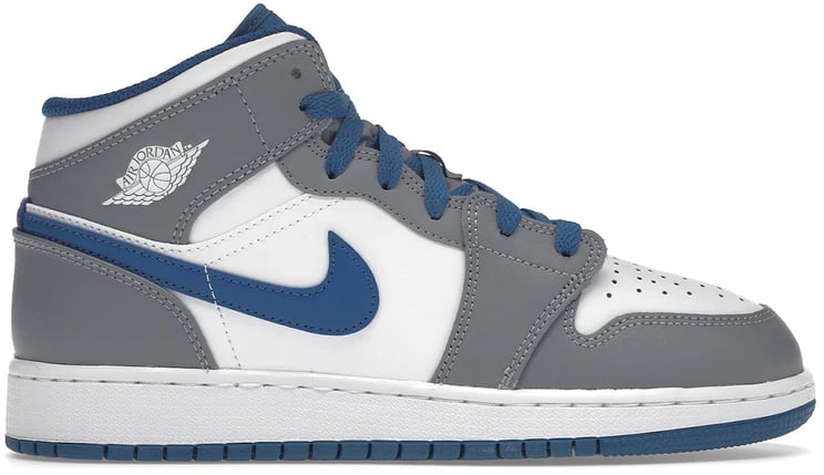Nike Jordan 1 Mid True Blue Cement (GS)