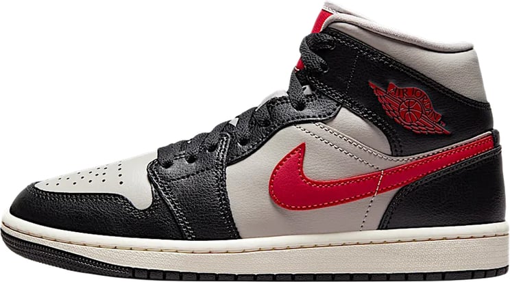 Nike Jordan 1 Mid Black College Grey Gym Red