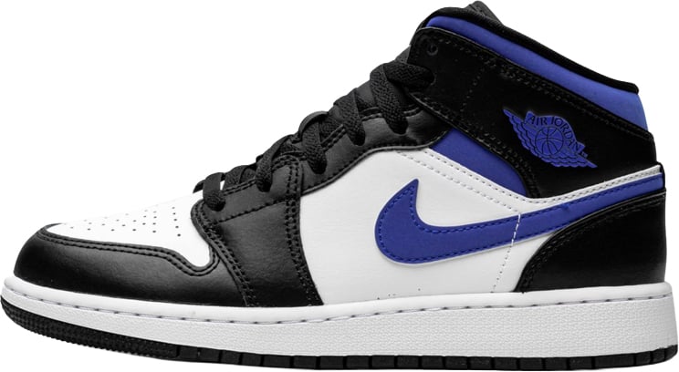 Nike Jordan 1 Mid White Black Racer Blue