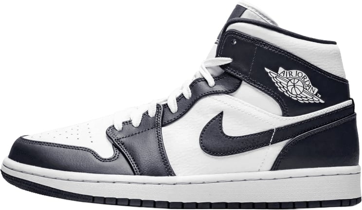 Nike Jordan 1 Mid White Metallic Gold Obsidian