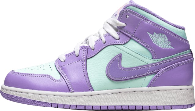 Nike Jordan 1 Mid Purple Aqua (GS)