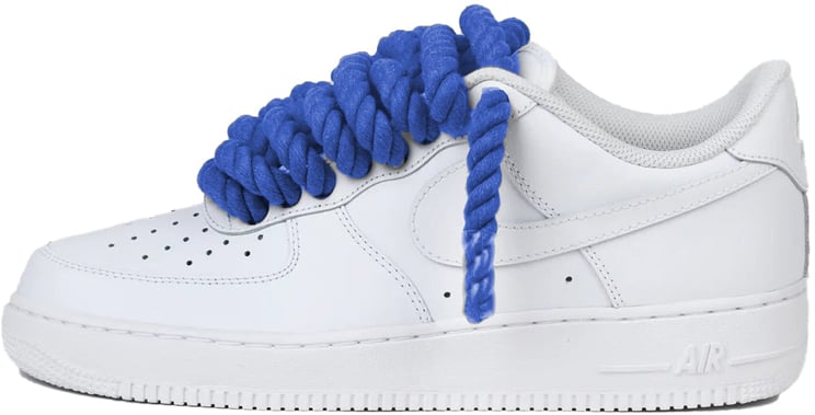 Nike Nike Air Force 1 Low Rope Laces Royal Blue Custom