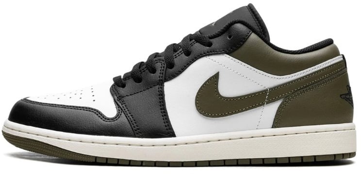 Nike Air Jordan 1 Low Black Toe Medium Olive