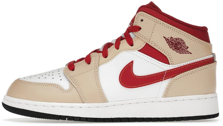 Nike Air Jordan 1 Mid Light Curry Cardinal