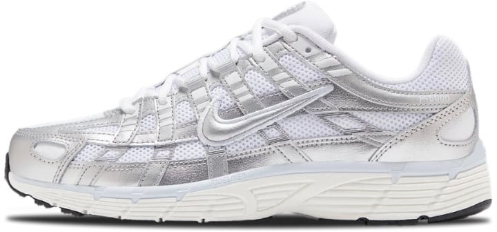 Nike Nike P-6000 White Blue Tint Sail Metallic Silver