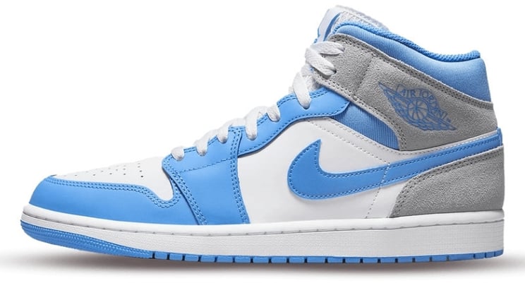 Nike Air Jordan 1 Mid University Blue Grey