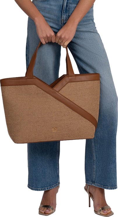 Nikkie Alvino Raffia Shopper