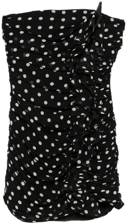 Nina Ricci Ruched Black Mini Dress