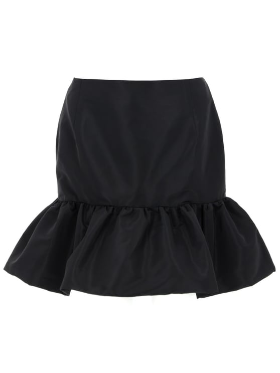 Nina Ricci Mini Peplum Ruffle Hem Mini Skirt