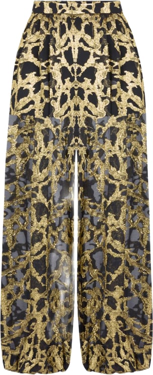 Nina Ricci Trousers Black / Gold