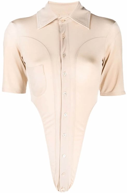 Ninamounah Bipeds Body Blouses Short Sleeve Champagne