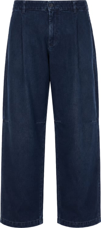 Nine in the morning Dark Blue Cotton Regular Fit Trousers