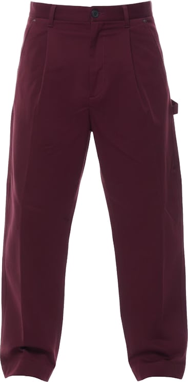 Nine in the morning Carrot Fit Trousers In Deep Must Wine