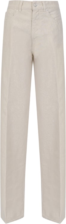Nine in the Morning Trousers Lurex Naturale