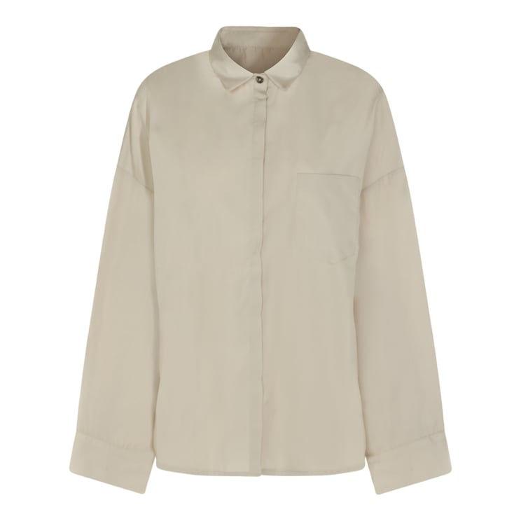 Nine in the Morning Relaxed Fit Shirt with Classic Collar and Concealed Button Placket