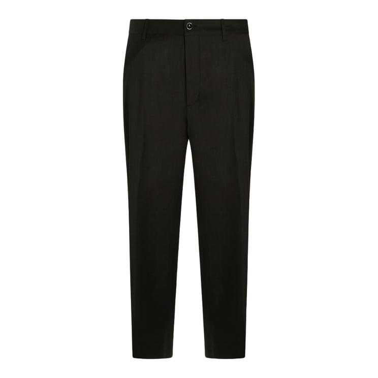 Nine in the Morning Tailored Black Trousers With Clean Front And Button Closure