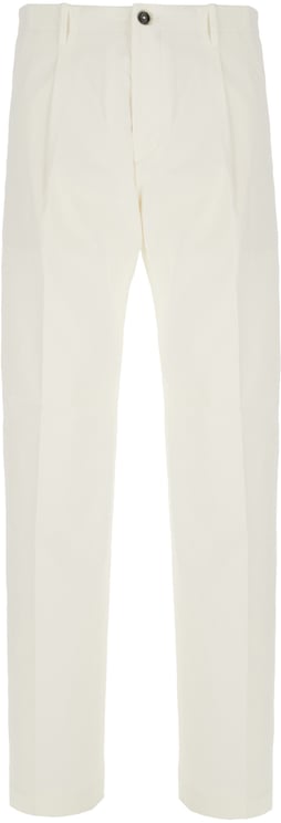 Nine in the morning Nine In The Morning Ivory stretch cotton pants