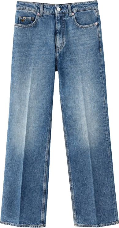 Nine in the morning Franca Trumpet Pants With Vintage-Inspired Wash And Five-Pocket Design