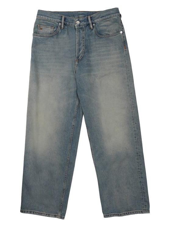 Nine in the Morning Grey Loose Fit Faded Denim Jeans