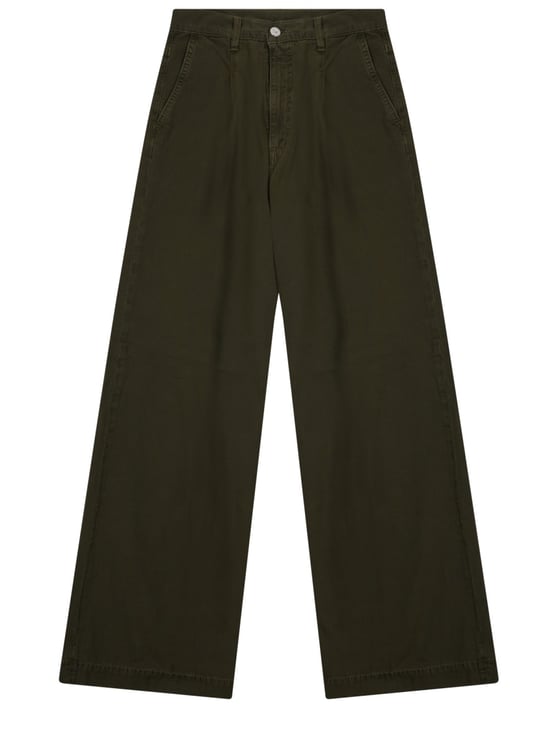 Nine in the Morning Ottavia High Waist Relaxed Silhouette Cotton Straight-Leg Pants