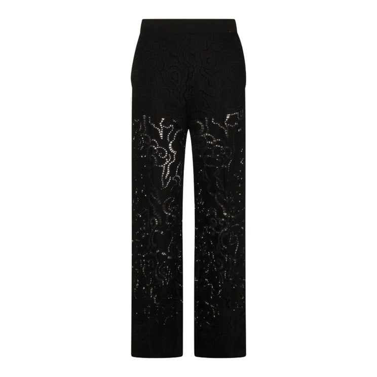 Nissa Straight-Leg Trousers With Intricate Lace Detailing