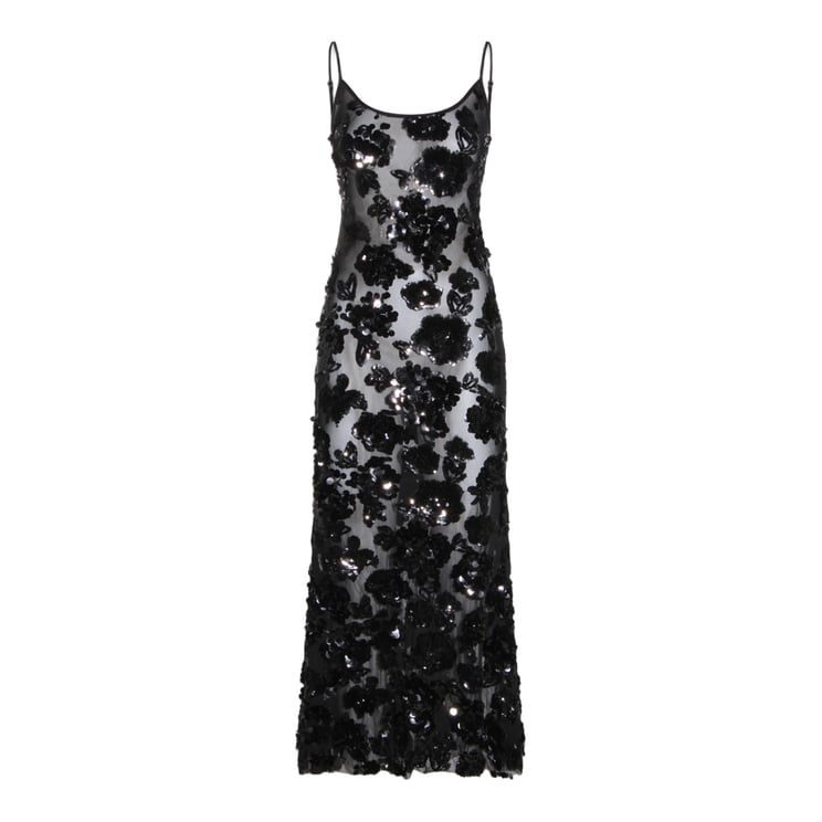 Nissa Long Sheer Dress
