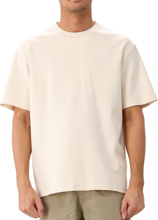 NN07 NN.07 T-Shirt Beige Nat SS Logo Tee