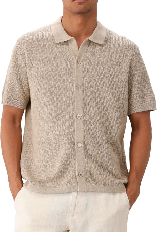 NN07 NN.07 Shortsleeve Overhemd Beige Ares Knit