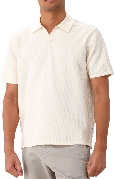 NN07 NN.07 Gebreide Polo Gebroken Wit Paul SS