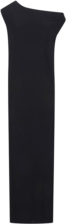 Norma Kamali Drop Shoulder Long Dress Black