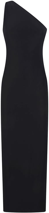 Norma Kamali One Shoulder Long Dress Black