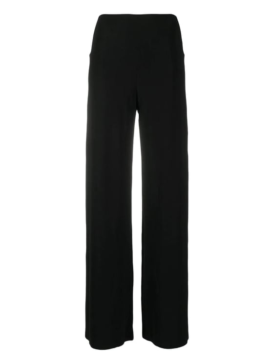 Norma Kamali Relaxed Fit Trousers With Straight Hem And Elastic Waistband