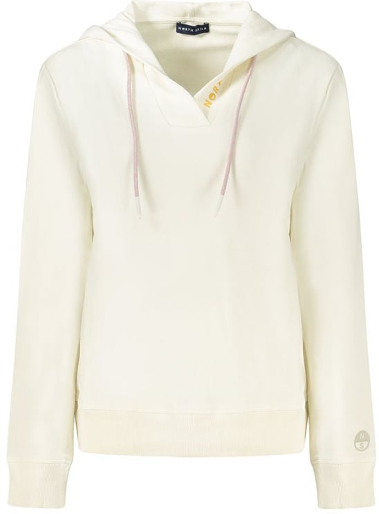 North Sails North Sails White Cotton Women's Hooded Sweatshirt
