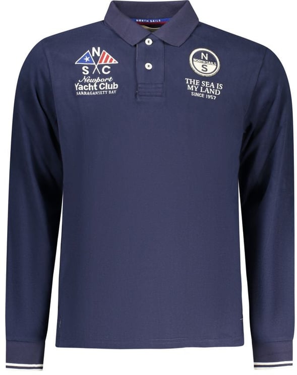 North Sails North Sails Blue Cotton Men Polo Shirt