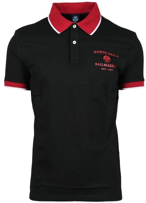 North Sails North Sails Black Cotton Polo Shirt