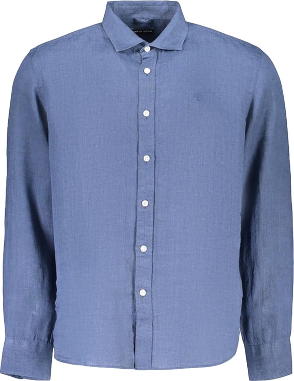 North Sails North Sails Blue Linen Men's Shirt