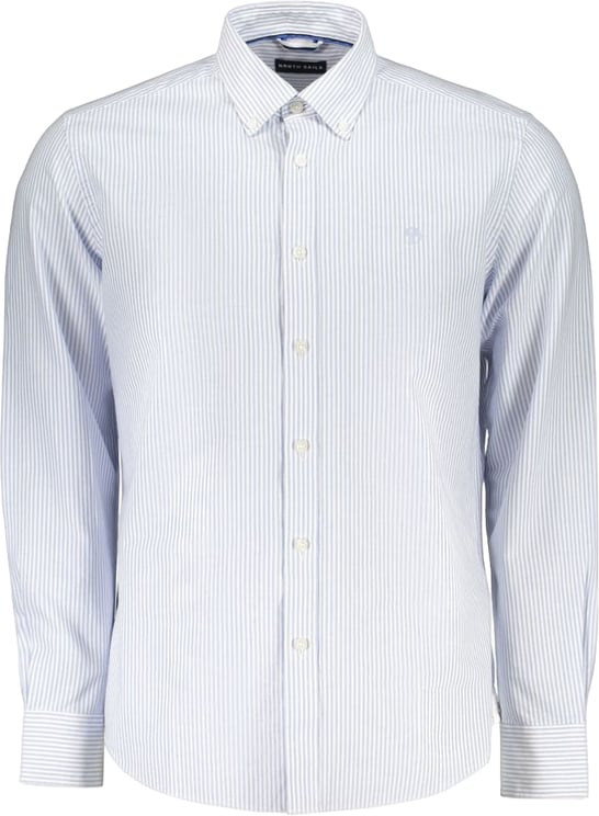 North Sails North Sails Azzurro Cotton Men Shirt with Long Sleeves and Button-Down Collar