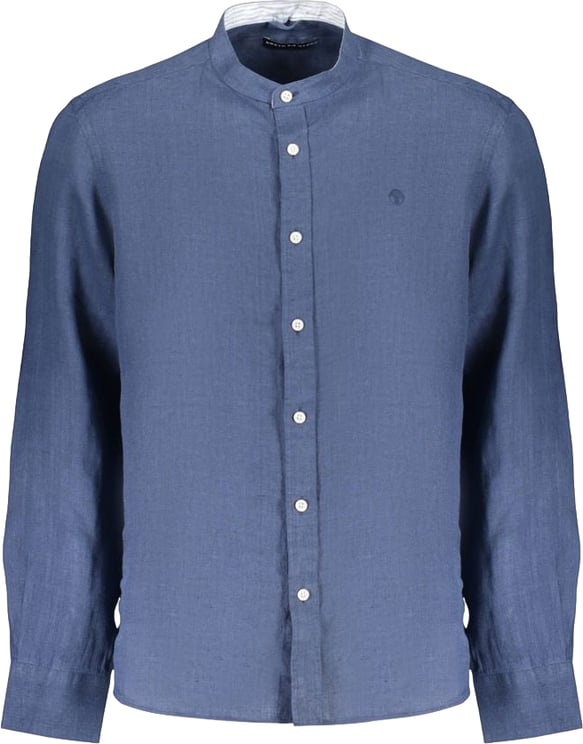 North Sails North Sails Blue Linen Mens Shirt
