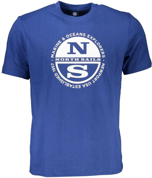 North Sails North Sails Blue Cotton Men T-Shirt